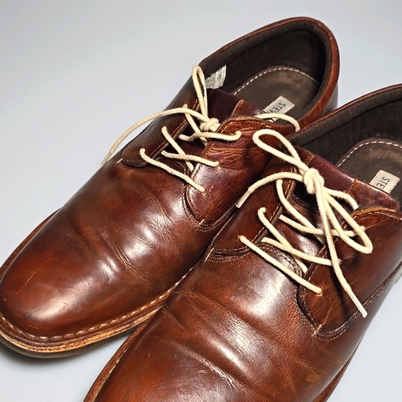 Steve Madden Brown Harpoon Oxford Wood Men's Size 12 - Picture 15 of 16